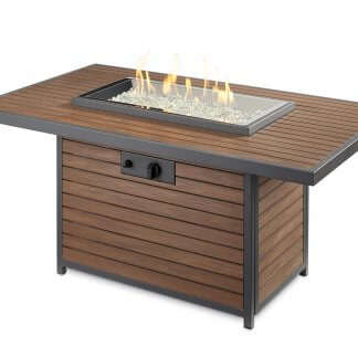 Kenwood Rectangular Chat Height- Gas Fire Pit Table