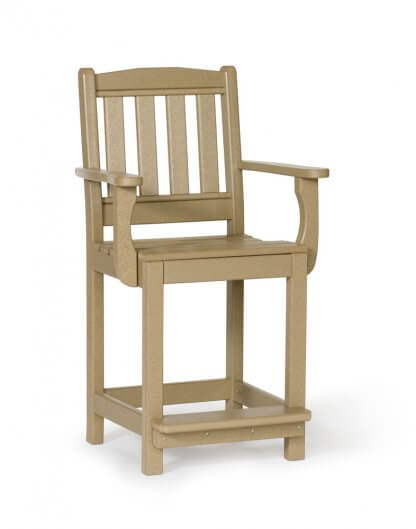 English Garden Dining Chair w/ Arms Rustic Colors