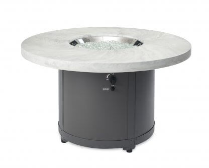 White Onyx Beacon Supercast Chat Height - Gas Fire Pit Table - Image 4