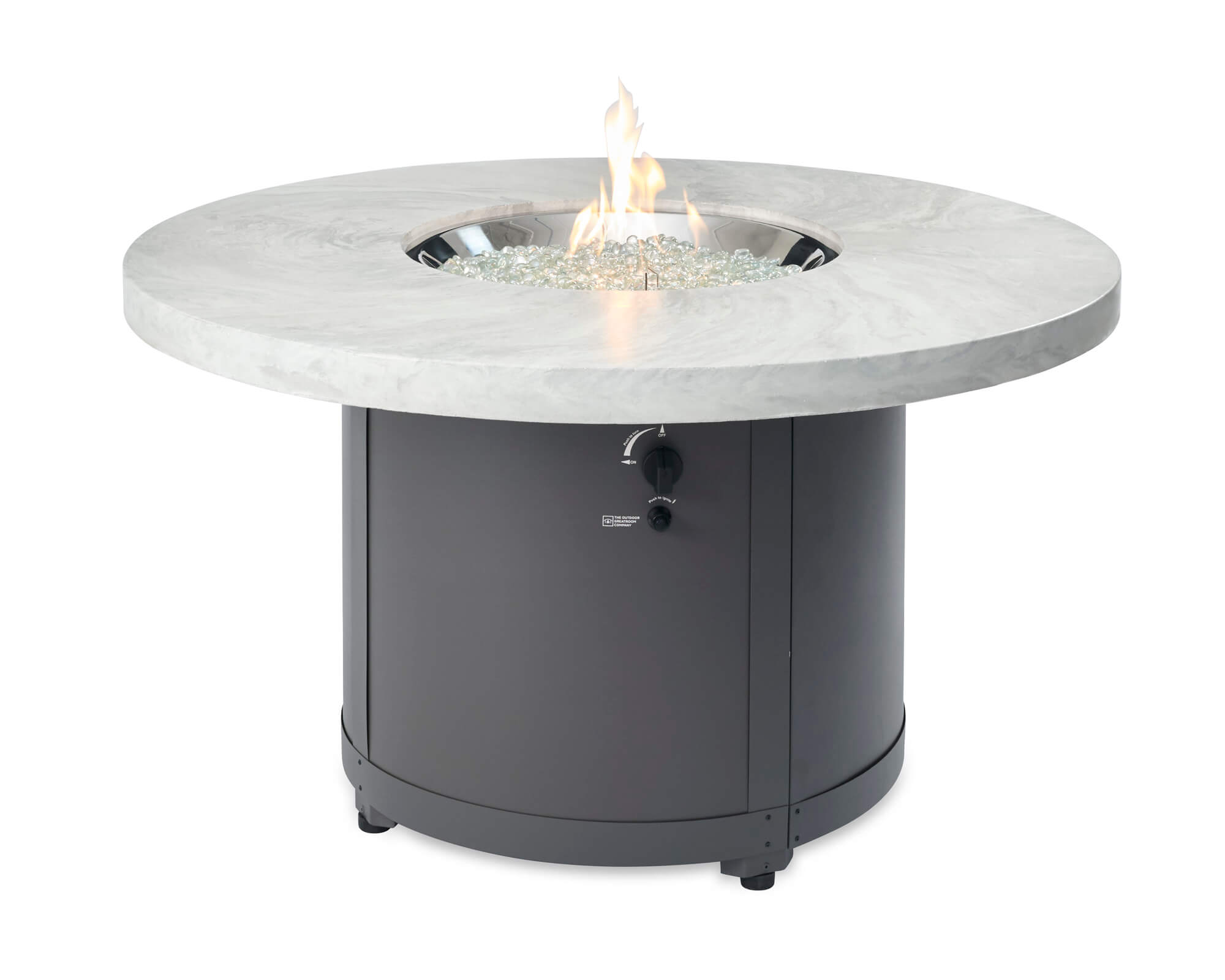 White Onyx Beacon Supercast Height, White Fire Pit Table