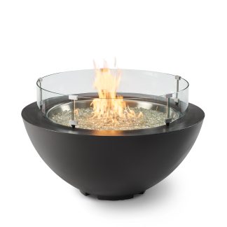 Cove - 29" Round - "Midnight Mist"- Gas Fire Pit Bowl
