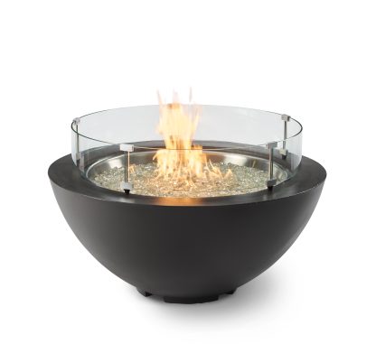 Cove - 29" Round - "Midnight Mist"- Gas Fire Pit Bowl