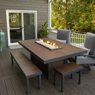 Kenwood Linear Dining - Gas Fire Pit Table