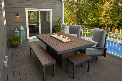 Kenwood Linear Dining - Gas Fire Pit Table