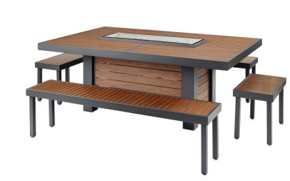 Kenwood Linear Dining Height - Gas Fire Pit Table - Image 4