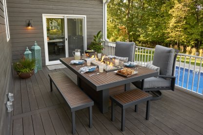 Kenwood Linear Dining - Gas Fire Pit Table - Image 2