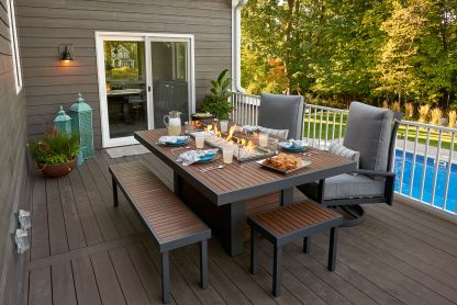 Kenwood Linear Dining Height - Gas Fire Pit Table - Image 2
