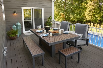 Kenwood Linear Dining - Gas Fire Pit Table - Image 3