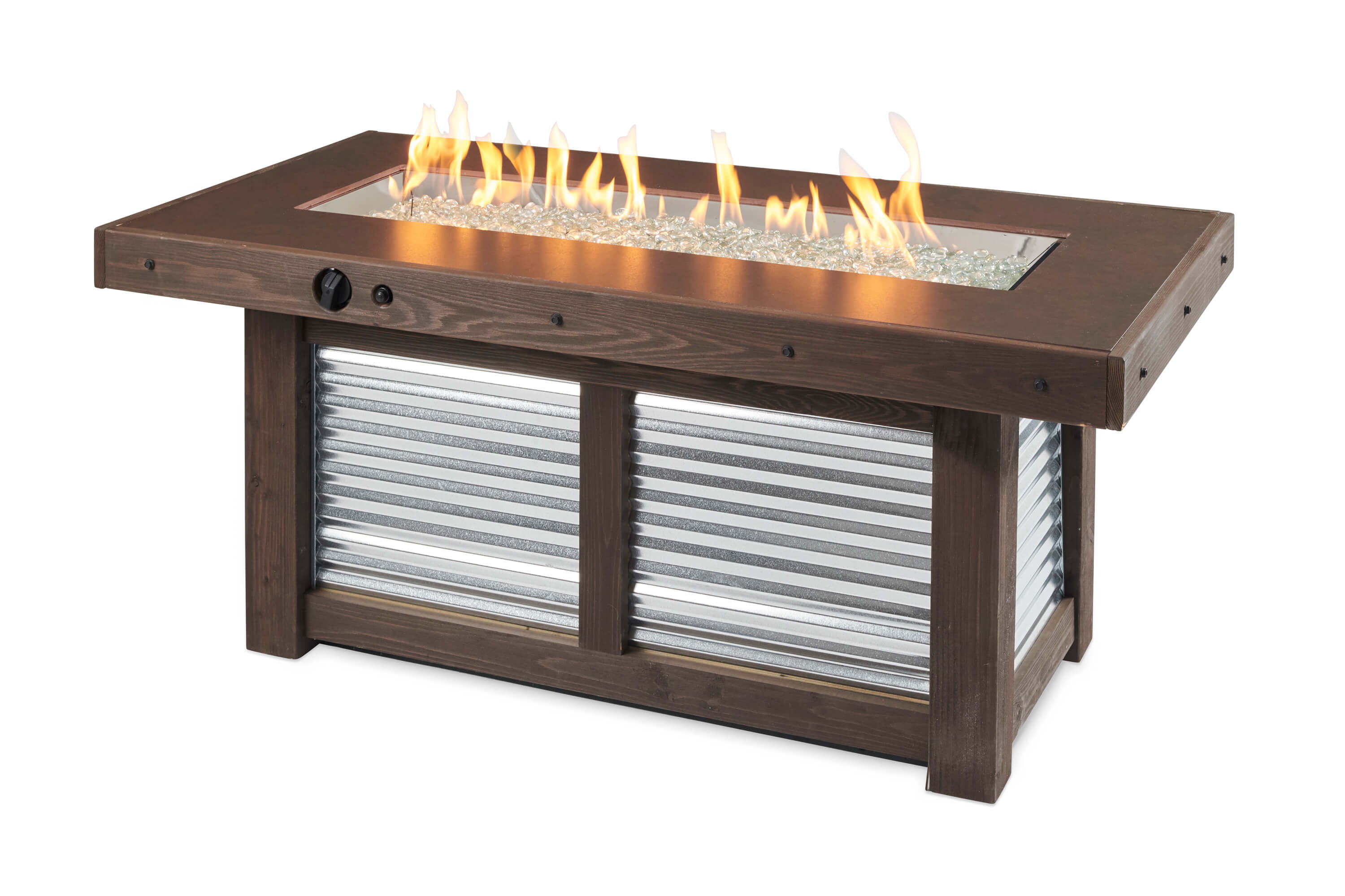Denali Brew Fire Pit Table Cloister, Crystal Fire Pit