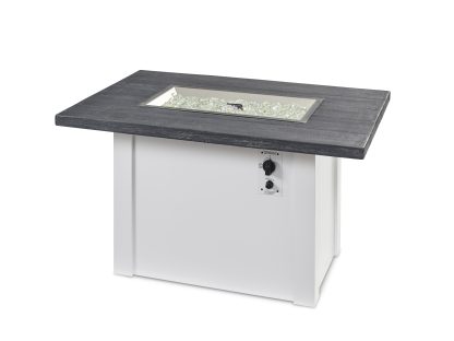 Havenwood with Carbon Grey Everblend top & White base - Fire Pit Table - Image 3