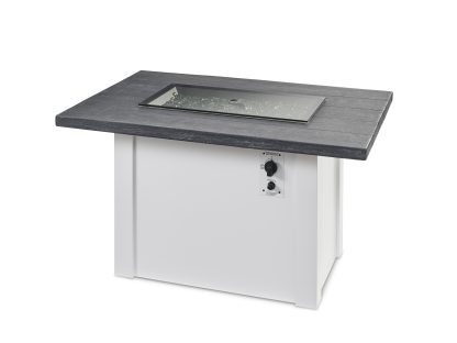 Havenwood with Carbon Grey Everblend top & White base - Fire Pit Table - Image 2