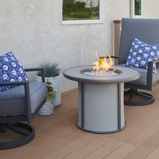 Kenwood linear dining height sales fire pit table