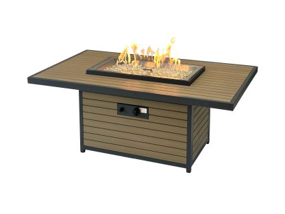 Brooks - Rectangular "Light Tan" - Gas Fire Pit