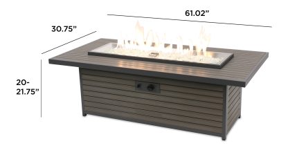 Brooks - Linear "Taupe"- Gas Fire Pit - Image 4