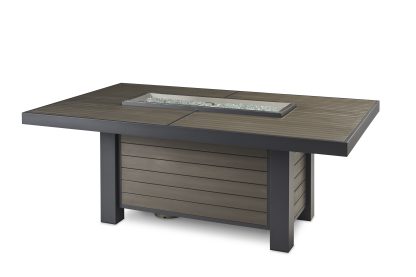 Brooks - Linear Dining Height "Taupe"- Gas Fire Pit - Image 4