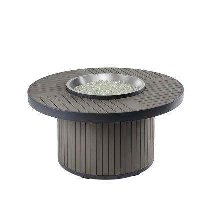 Brooks - Round Chat "Taupe"- Gas Fire Pit - Image 2