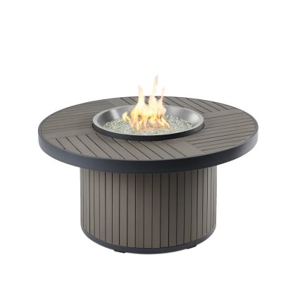 Brooks - Round Chat "Taupe"- Gas Fire Pit