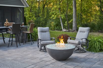 Cove Edge 42" - "Midnight Mist" - Gas Fire Pit Bowl - Image 4