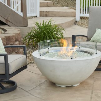Cove 42 - "White" - Gas Fire Pit Bowl