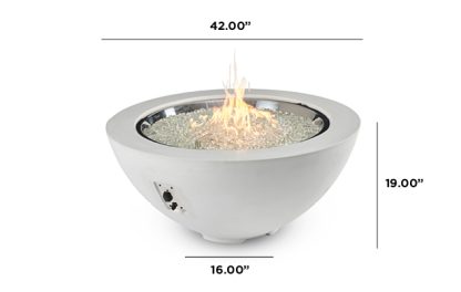 Cove 42" - "White" - Gas Fire Pit Bowl - Image 2