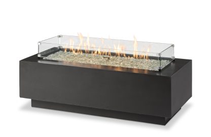 Cove 54" - "Midnight Mist" - Linear Gas Fire Pit Table