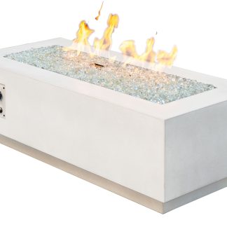 Cove 54" - "White" - Linear Gas Fire Pit Table
