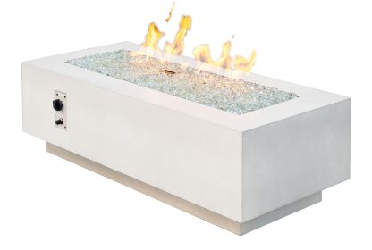 Cove 54" - "White" - Linear Gas Fire Pit Table