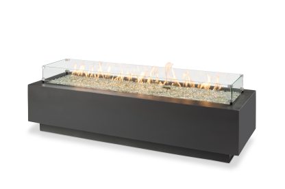 Cove 72" - "Midnight Mist" - Linear Gas Fire Pit Table