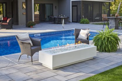 Cove 72" - "White" - Linear Gas Fire Pit Table - Image 4