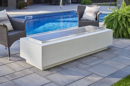 Cove 72" - "White" - Linear Gas Fire Pit Table - Image 2