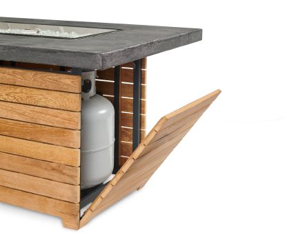 Darien Rectangular - "Stone Grey" - Gas Fire Pit Table - Image 3
