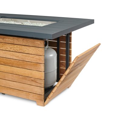 Darien Rectangular - "Aluminum" - Gas Fire Pit Table - Image 3