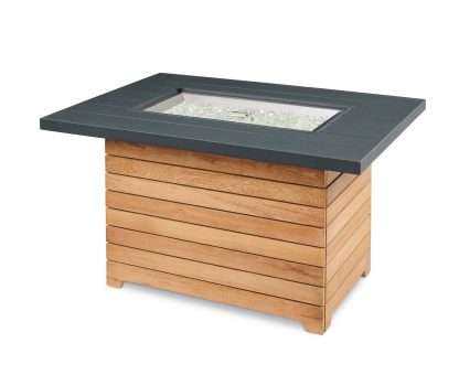 Darien Rectangular - "Aluminum" - Gas Fire Pit Table - Image 2