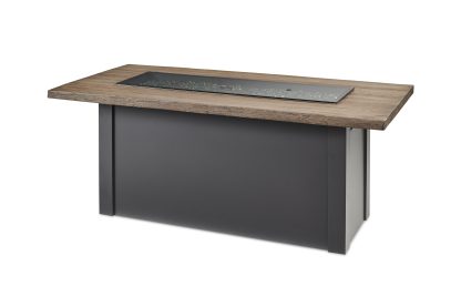 Linear Havenwood with Driftwood Everblend top & Graphite Grey base - Fire Pit Table - Image 4