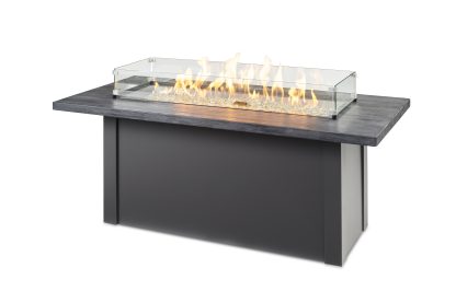 Havenwood with Carbon Grey Everblend top & Luverne Black base - Fire Pit Table