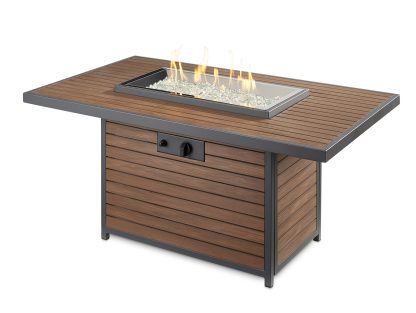 Kenwood Rectangular Chat Height - Gas Fire Pit Table - Image 4
