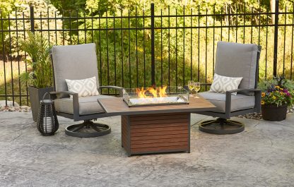 Kenwood Rectangular Chat Height - Gas Fire Pit Table