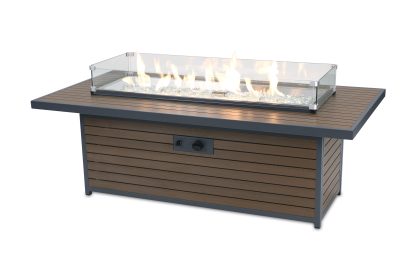Kenwood Linear Chat Height - Gas Fire Pit Table