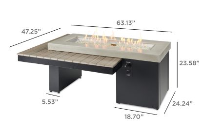 Uptown Coastal Grey - Gas Fire Pit Table - Image 2
